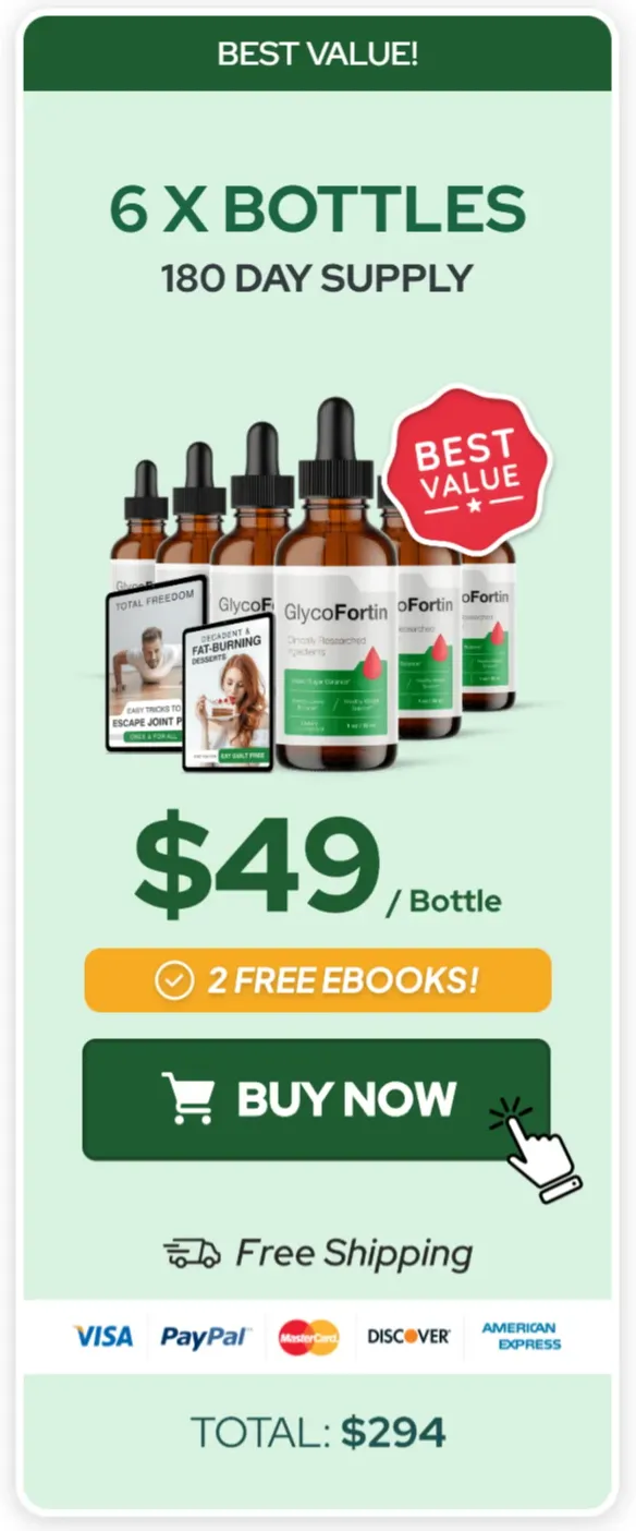 GlycoFortin 6 bottle price 